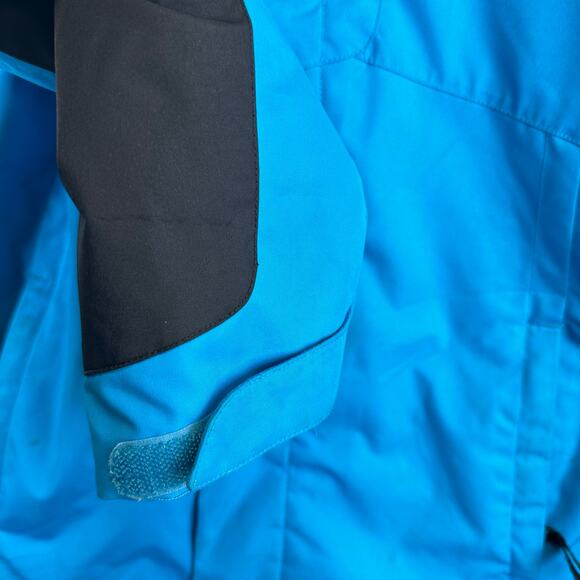 Spyder Leader Full Zip Insulated Winter Jacket Blue Black Colorblock Youth 14 - Picture 6 of 16